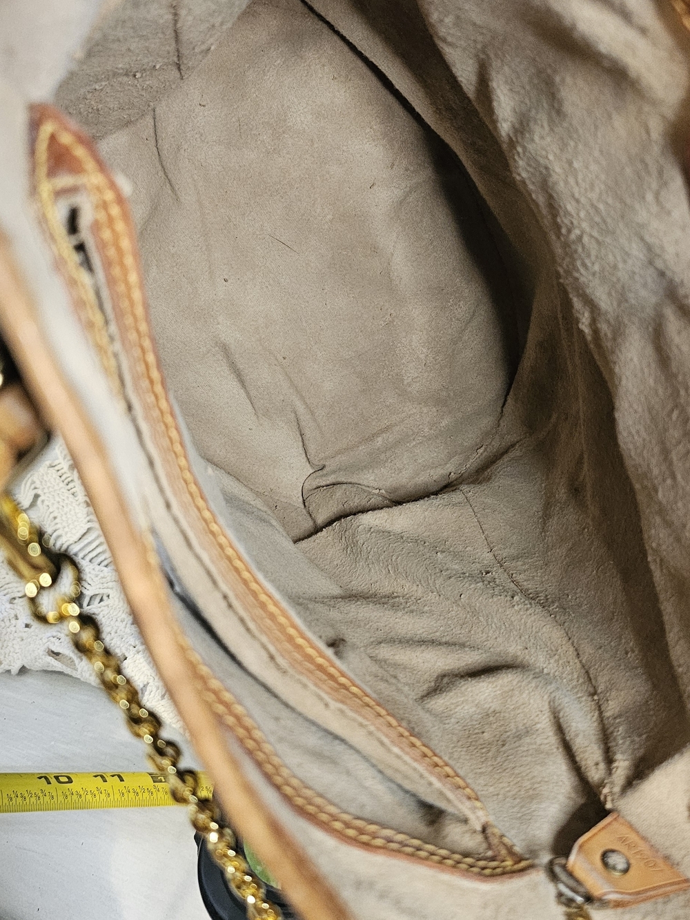 Louis Vuitton Monogram Canvas Bucket Tote in Brown and Tan - Picture 7 of 15